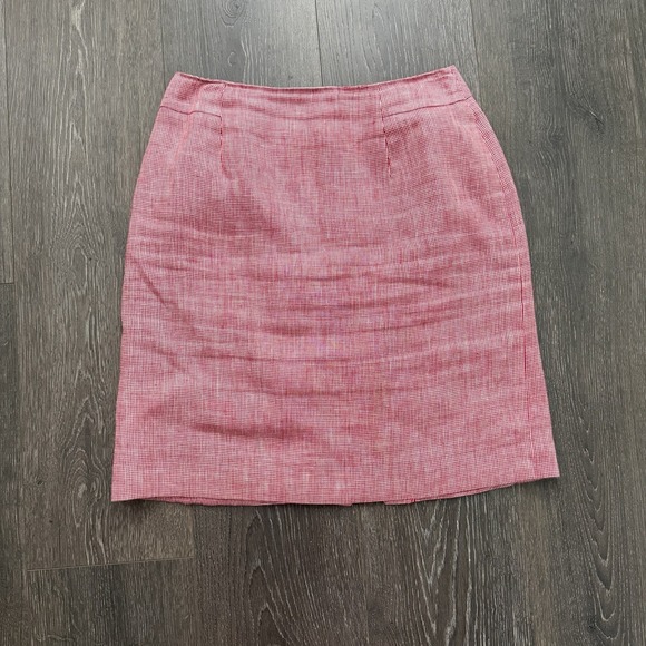 Talbots Dresses & Skirts - Vitg Talbots Lined Plaid Irish Linen Skirt Sz 4P Academia Preppy Quiet Luxury